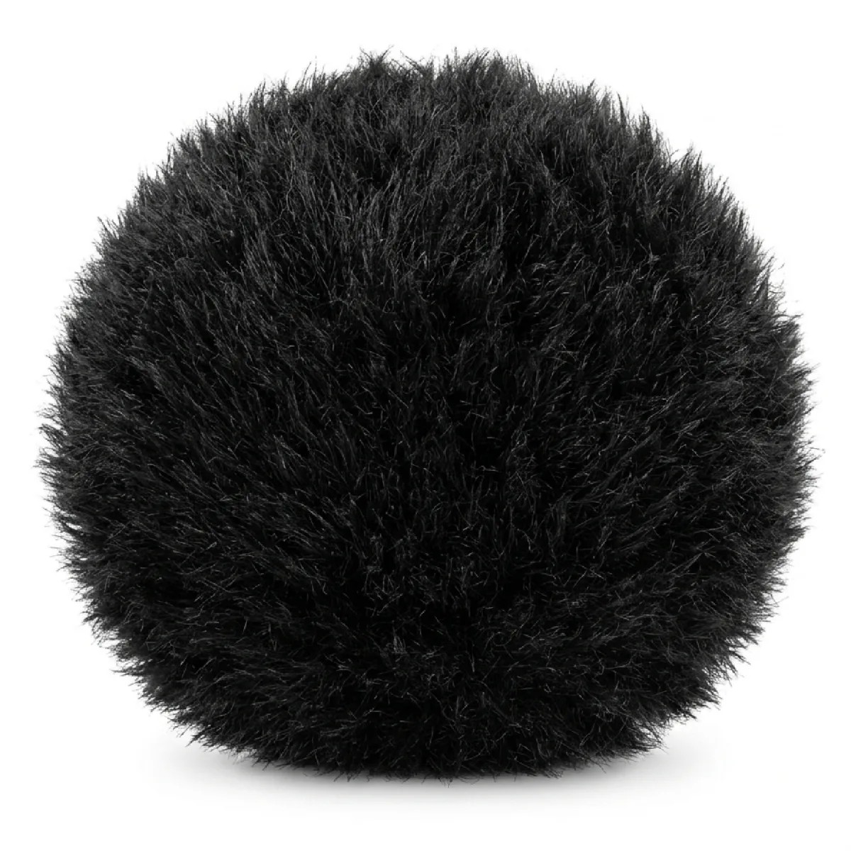 Disc de polish din blană, fir lung, negru 5 inch