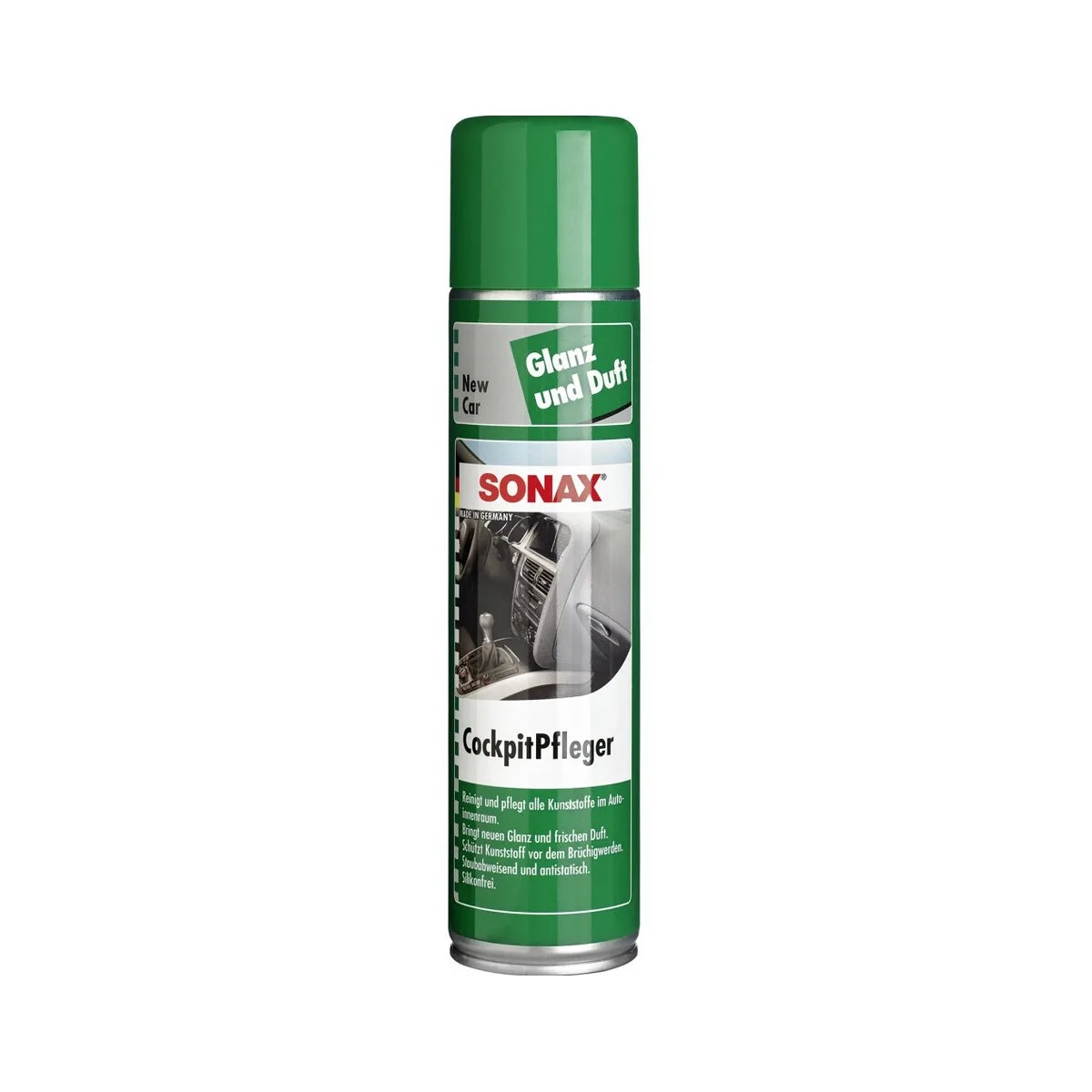 SONAX Soluție pentru plasticul din habitaclu New Car, luciu și aromă CockpitPfleger 400ml