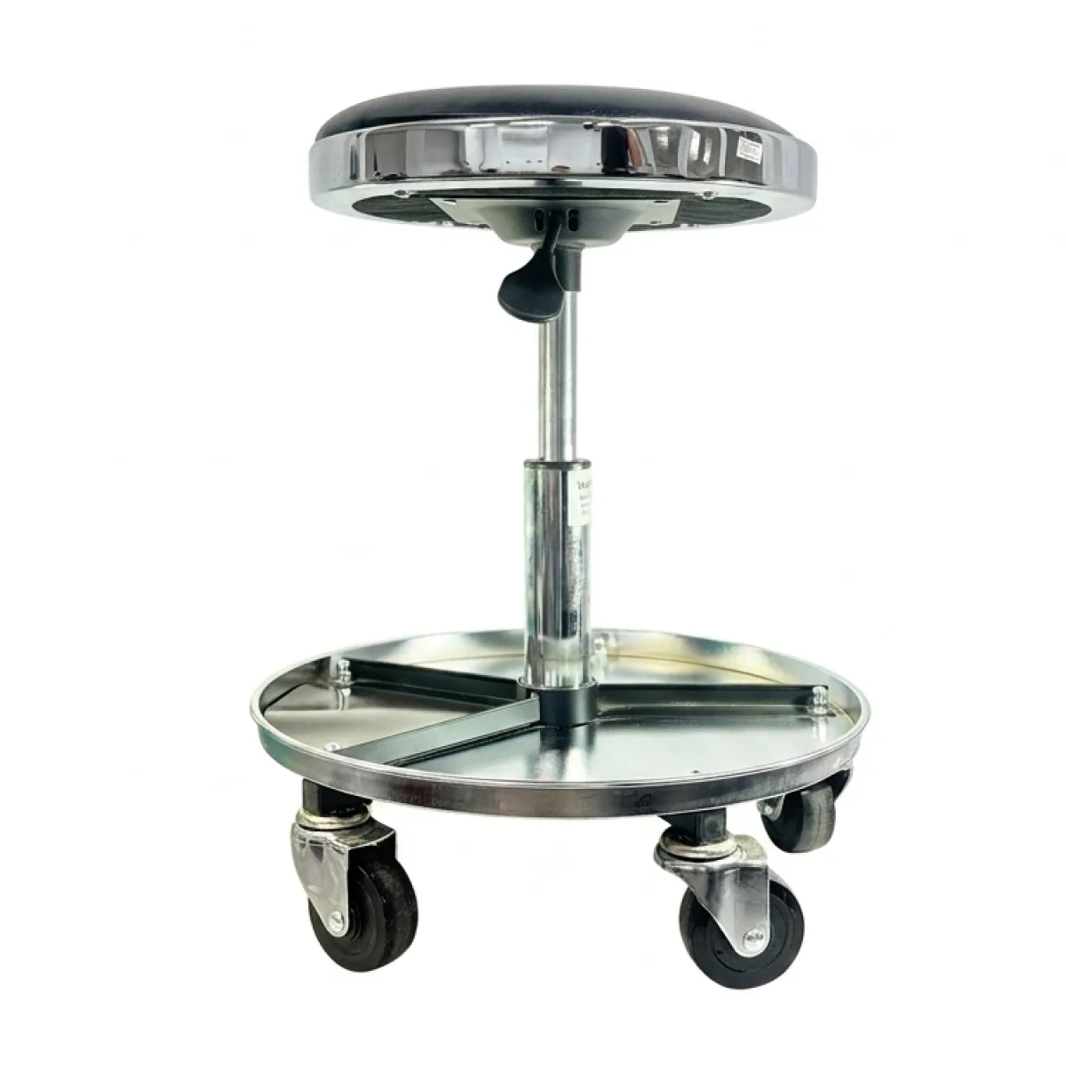 Scaun pentru detailing Premium cu tavă pentru scule, versiune actualizată cu taler cromat